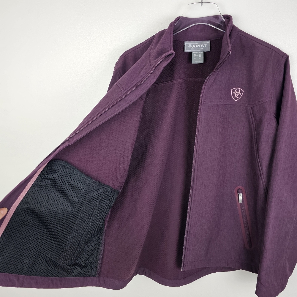 Ariat Women's New Team Softshell Jacket - Mulberry Heather - XXL - Picture 8 of 16
